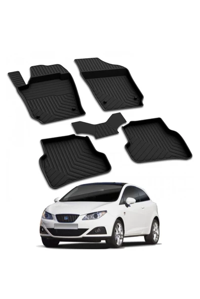 YEO  SEAT IBIZA 4 2009-2017 Model Yılları İçin Uyumlu Yeo 4D Havuzlu Paspas Takımı