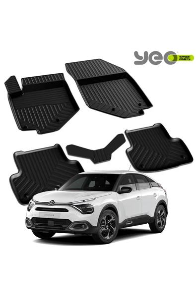 YEO  Citroen C4 Suv 2020-2024 Model Yılları İçin Uyumlu Yeo 4D Havuzlu Paspas Takımı