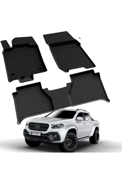 YEO  MERCEDES X CLASS 2018-2024 Model Yılları İçin Uyumlu Yeo 4D Havuzlu Paspas Takımı