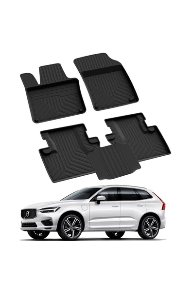 YEO  VOLVO XC60 2017-2024 Model Yılları İçin Uyumlu Yeo 4D Havuzlu Paspas Takımı ürün görseli 1