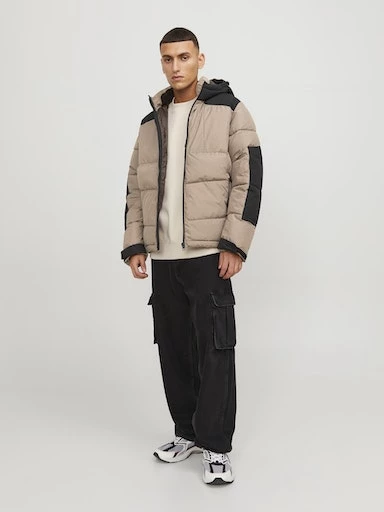 Jack Jones Erkek  Jcootis Puffer Sn Krem Günlük Mont 12239001KR - 7