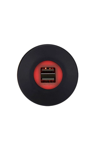 YEO  nslx Usb Işıklı Araç Şarj Soketi 12-24v 4.2a StorewNew 1037065