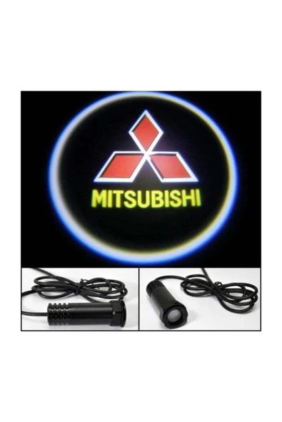 YEO  Kapı Altı Hayalet Araç Logo Ledli Mitsubishi