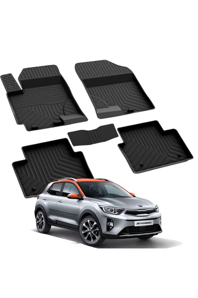 YEO KIA STONIC 2017-2024 Model Yılları İçin Uyumlu Yeo 4D Havuzlu Paspas Takımı