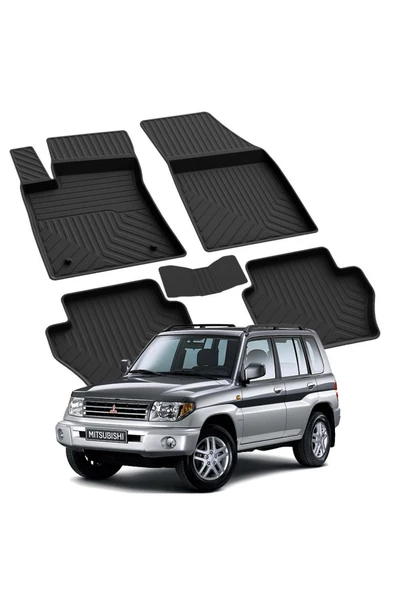 YEO  MITSUBISHI PAJERO SUV 2000-2006 Model Yılları İçin Uyumlu Yeo 4D Havuzlu Paspas Takımı - 1