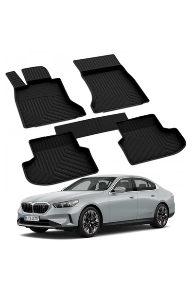 YEO  BMW 5 SERİSİ F10 X-Drive 2013-2016 Model Yılları İçin Uyumlu Yeo 4D Paspas Takımı - 1