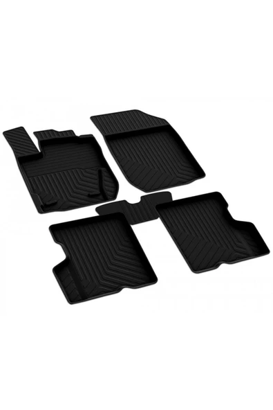 YEO  RENAULT SYMBOL 3 2013-2024 Model Yılları İçin Uyumlu Yeo 4D Havuzlu Paspas Takımı - 2