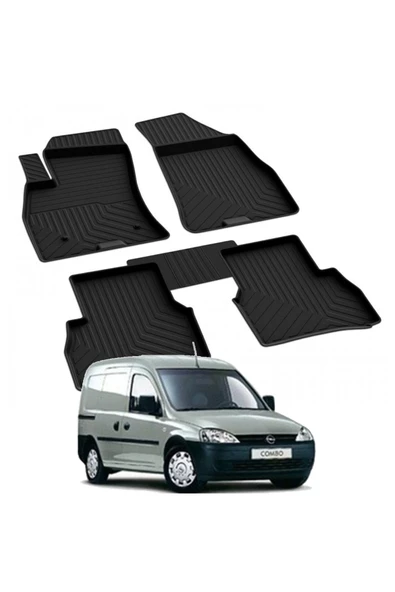YEO  OPEL COMBO D 2010-2019 Model Yılları İçin Uyumlu Yeo 4D Havuzlu Paspas Takımı