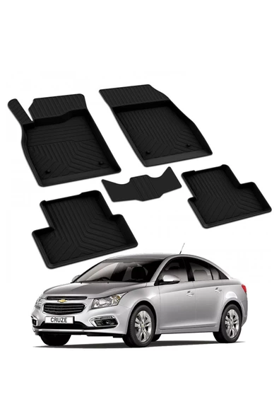 YEO  CHEVROLET CRUZE SERİSİ 2009-2016 Model Yılları İçin Uyumlu Yeo 4D Paspas Takımı