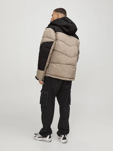 Jack Jones Erkek  Jcootis Puffer Sn Krem Günlük Mont 12239001KR - 3