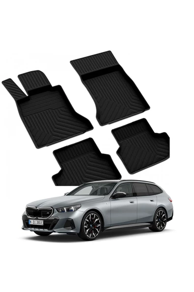 YEO  BMW 5 SERİSİ F10 (Makyajlı) -F11 SW 2013-2016 Model Yılları İçin Uyumlu Yeo 4D Paspas Takımı