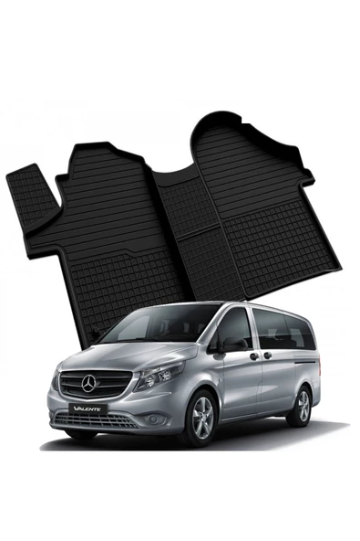 YEO  MERCEDES VITO W447 2014-2024 Model Yılları İçin Uyumlu Yeo 4D Havuzlu Paspas Takımı