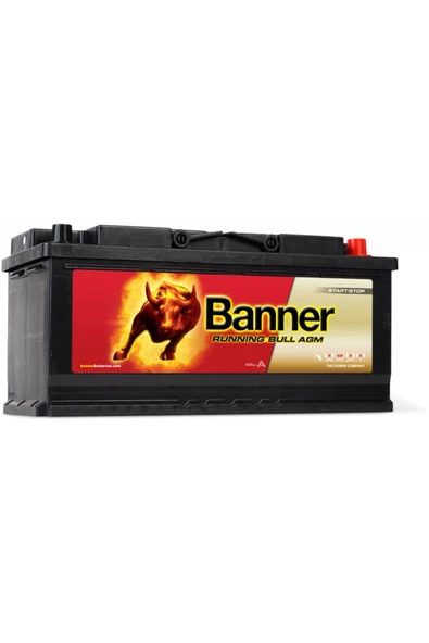 Banner  60501  105Ah 12V  AGM Running Bull - AGM Marş Aküsü