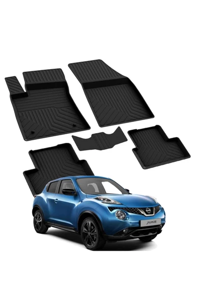 YEO  NISSAN JUKE 2010-2018 Model Yılları İçin Uyumlu Yeo 4D Havuzlu Paspas Takımı ürün görseli 1
