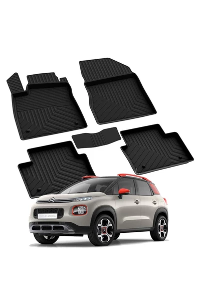 YEO  CITROEN C3  AİRCROSS 2017-2021 Model Yılları İçin Uyumlu Yeo 4D Havuzlu Paspas Takımı