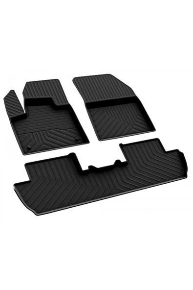 YEO  PEUGEOT 3008 ALURE 2016-2024 Model Yılları İçin Uyumlu Yeo 4D Havuzlu Paspas Takımı - 2