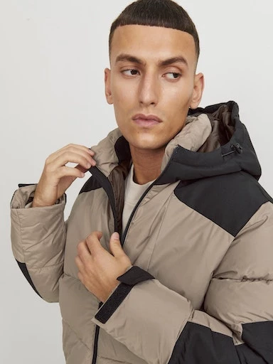 Jack Jones Erkek  Jcootis Puffer Sn Krem Günlük Mont 12239001KR - 5