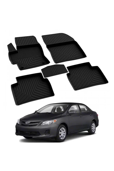 YEO  TOYOTA COROLLA 2019-SEDAN  2019-2024 Model Yılları İçin Uyumlu Yeo 4D Havuzlu Paspas Takımı ürün görseli 1