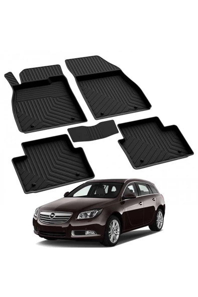 YEO  OPEL INSIGNIA 1 2008-2016 Model Yılları İçin Uyumlu Yeo 4D Havuzlu Paspas Takımı - 1