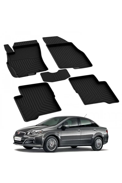 YEO  FIAT LİNEA 2007-2014 Model Yılları İçin Uyumlu Yeo 4D Havuzlu Paspas Takımı