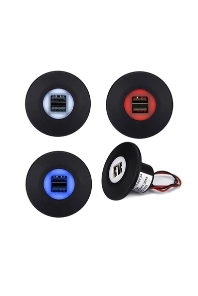 YEO svngx Usb Işıklı Araç Şarj Soketi 12-24v 4.2a Sphere 917250