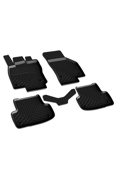 YEO  Audi A3 2012-2020 Model Yılları İçin Uyumlu Yeo 4D Paspas Takımı