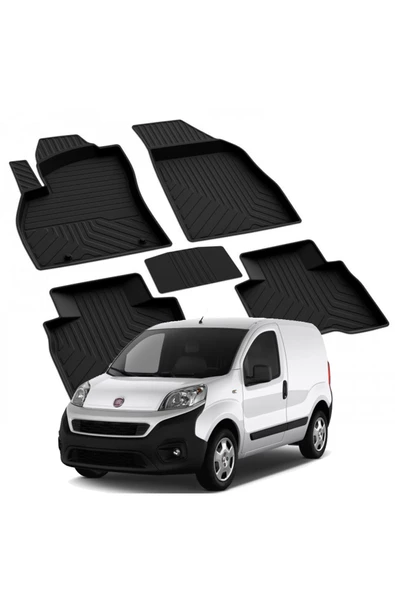 YEO FIAT FIORINO 2008-2024 Model Yılları İçin Uyumlu Yeo 4D Havuzlu Paspas Takımı