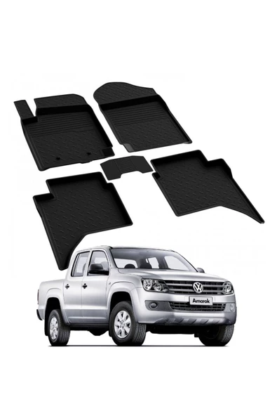 YEO VOLKSWAGEN AMAROK 2010-2020 Model Yılları İçin Uyumlu Yeo 4D Havuzlu Paspas Takımı
