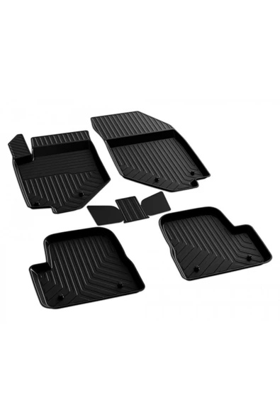 YEO  OPEL CORSA F 2019-2024 Model Yılları İçin Uyumlu Yeo 4D Havuzlu Paspas Takımı - 2