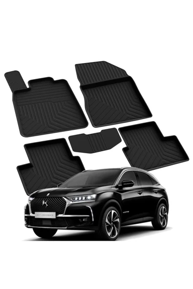 YEO  DS  DS7 CROSSBACK 2017-2024 Model Yılları İçin Uyumlu Yeo 4D Havuzlu Paspas Takımı ürün görseli 1