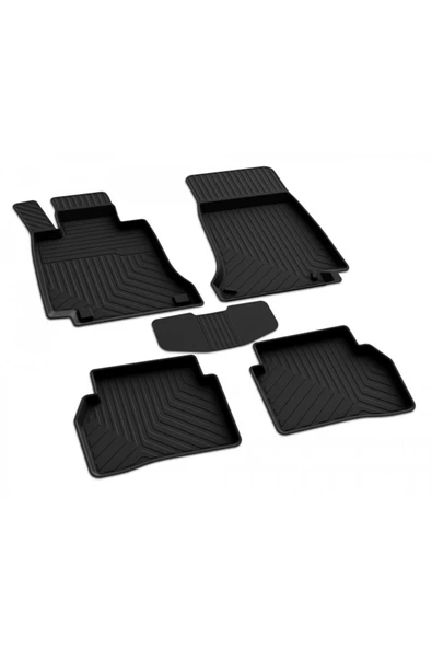 YEO  MERCEDES C SERİSİ W204 2007-2014 Model Yılları İçin Uyumlu Yeo 4D Havuzlu Paspas Takımı - 2