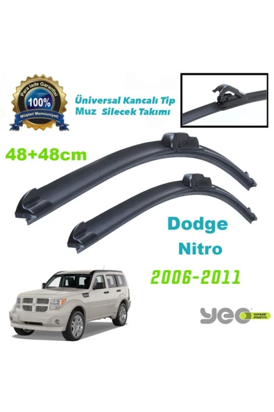 YEO  Dodge Nitro Aeroflex Muz Silecek Takımı 2006-2011 ürün görseli 1