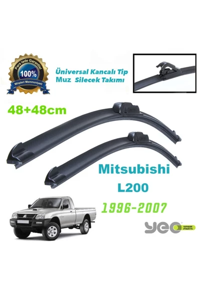 YEO  Mitsubishi L200 Aeroflex Muz Silecek Takımı 1996-2007 ürün görseli 1