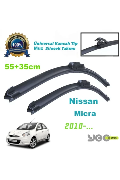 YEO  Nissan Micra Aeroflex Muz Silecek Takımı 2010- ürün görseli 1