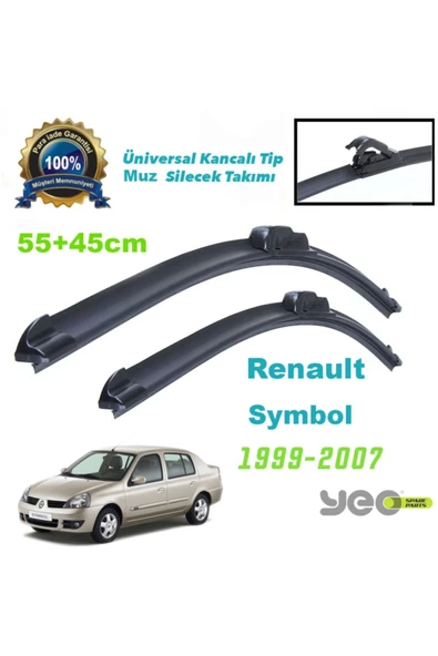 YEO  Renault Symbol Aeroflex Muz Silecek Takımı ürün görseli 1