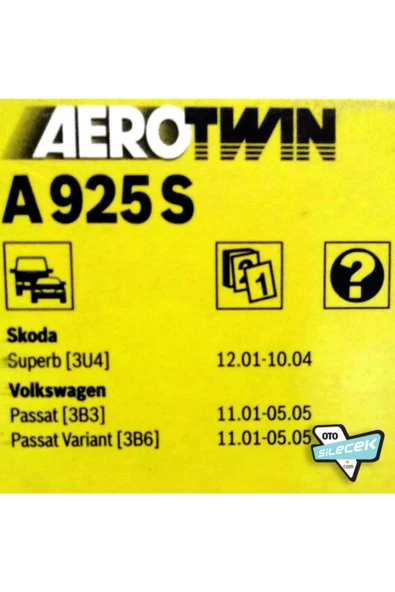 Bosch  Skoda Superb Aerotwin Silecek Takımı 2001-2004 - 4