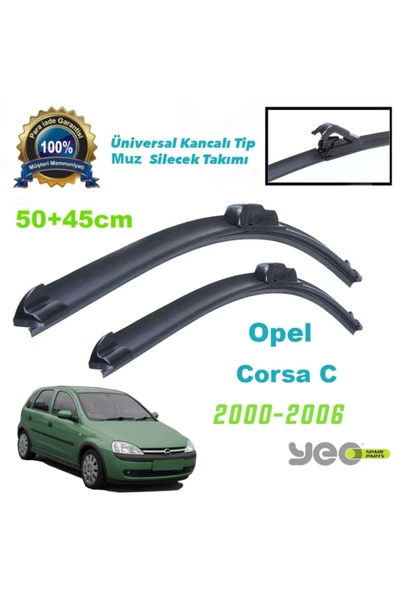 YEO  Opel Corsa C Aeroflex Muz Silecek Takımı ürün görseli 1