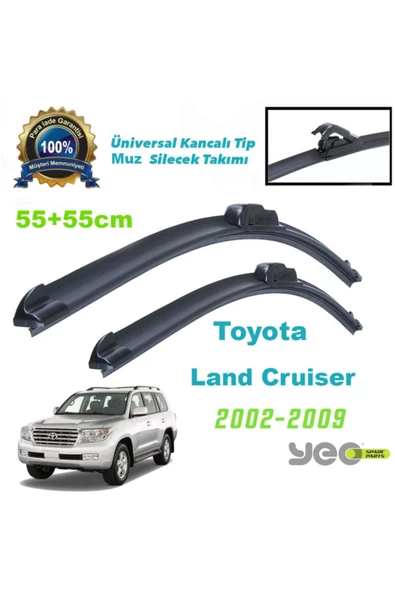 YEO  Toyota Land Cruiser (2002-2009) Muz Silecek Takımı Aeroflex ürün görseli 1