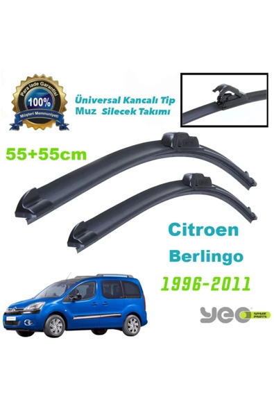 YEO  Citroen Berlingo Aeroflex Muz Silecek Takımı 1996-2010 ürün görseli 1