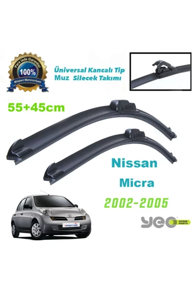 YEO  Nissan Micra Aeroflex Muz Silecek Takımı