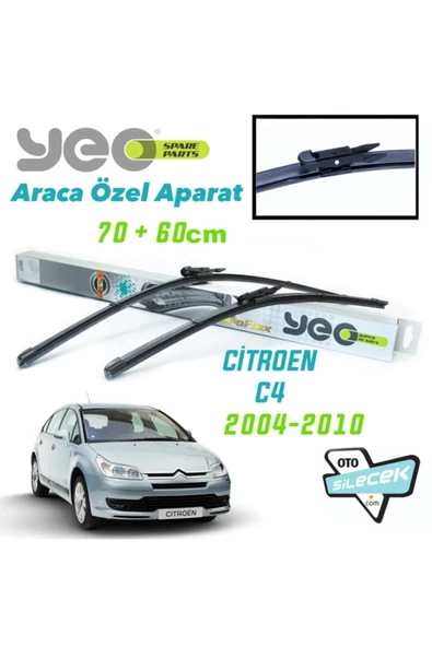 YEO  Citroen C4 Silecek Takımı 2004-2010 ürün görseli 1