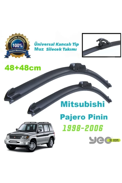 YEO  Mitsubishi Pajero Pinin Aeroflex Muz Silecek Takımı ürün görseli 1