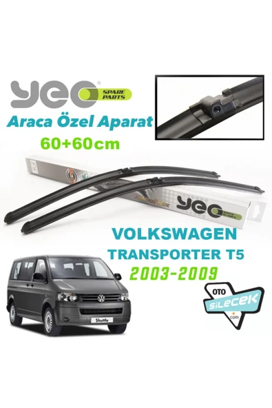 YEO  Vw Transporter T5 Silecek Takımı Aeroflex 2003-2009 ürün görseli 1