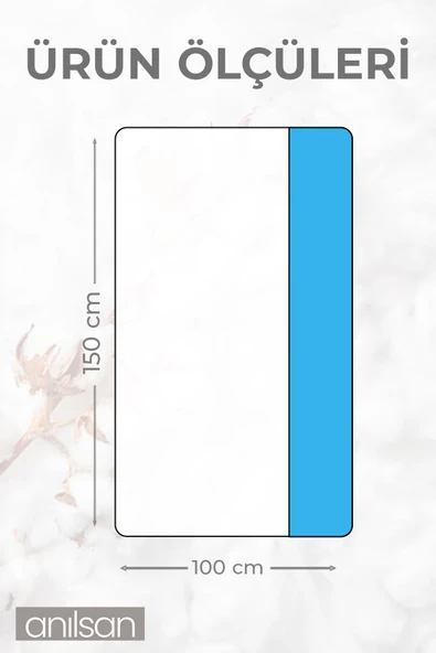 100x150 cm %100 Pamuk Plaj Havlusu – Yüksek Emicilik, Hızlı Kuruma, Şık Renk Detayları - 4