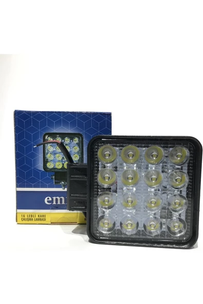 Emr  16 Ledli Kare Çalışma Sis Lambası