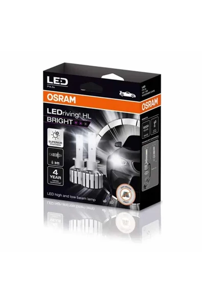 Osram  H1 Led Xenon Kit LEDriving HL BRIGHT %300 Fazla Işık / 4 Yıl Garantili 12V (2 Adet Far İçin)