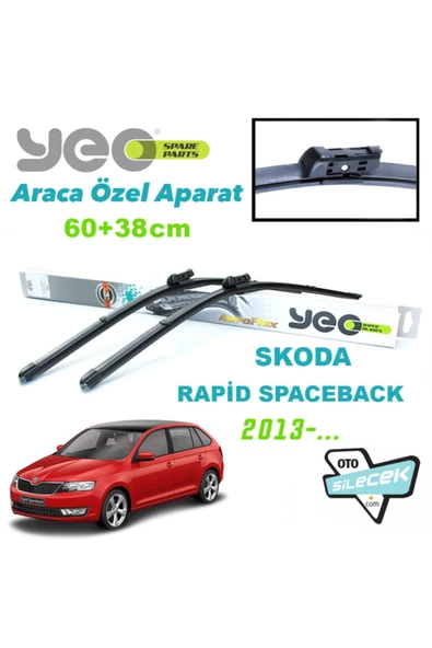 YEO  Skoda Rapid / Rapid Spaceback ( Nh3) Silecek Takımı 2013-... ürün görseli 1