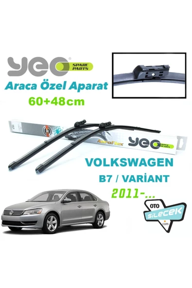 YEO  Vw Passat B7 / Variant Aeroflex Silecek Takımı 2011-...
