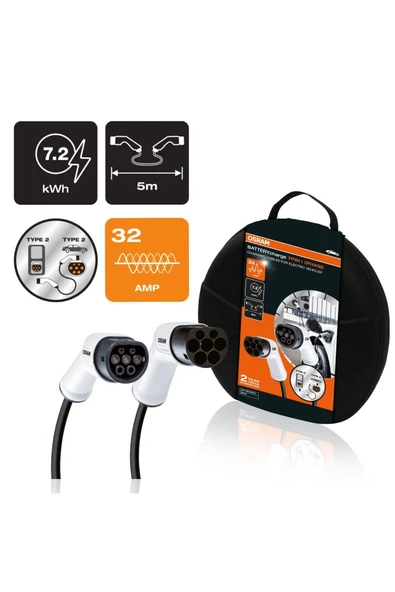 Osram  EV-Şarj kablosu 5m, Tip 2 ila Tip 2, 1 Faz 32A
