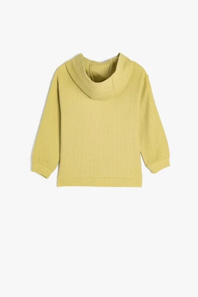 Koton Erkek Bebek Pamuklu Kanguru Cepli Fermuarlı Basic Kapşonlu Sweatshirt - 2